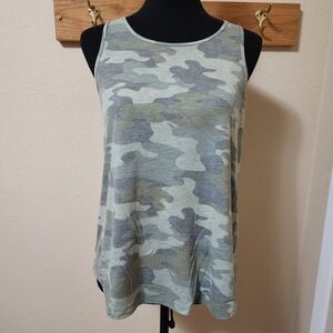 Vintage 90s Mudd Green Camouflage Tank Top